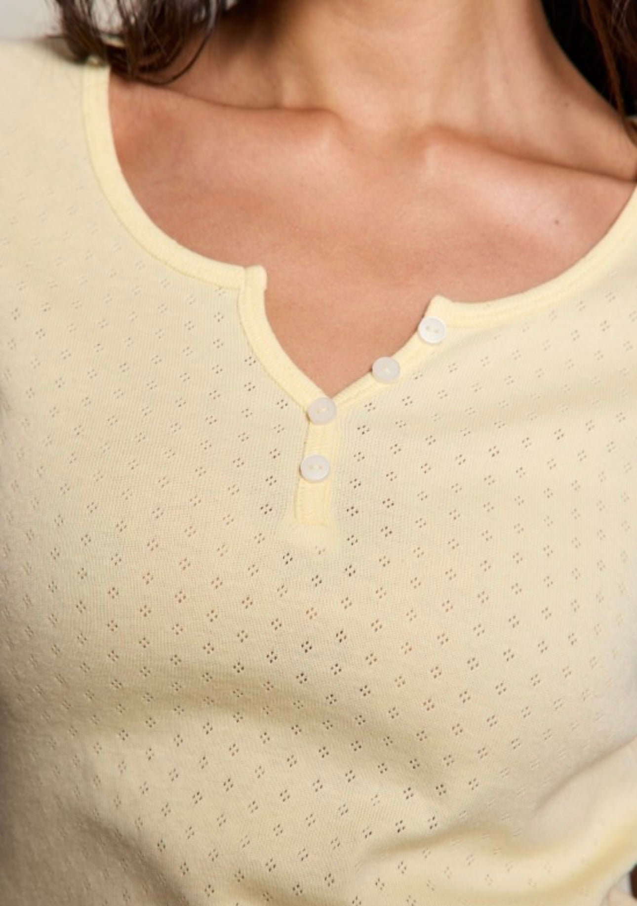 100% cotton pointelle