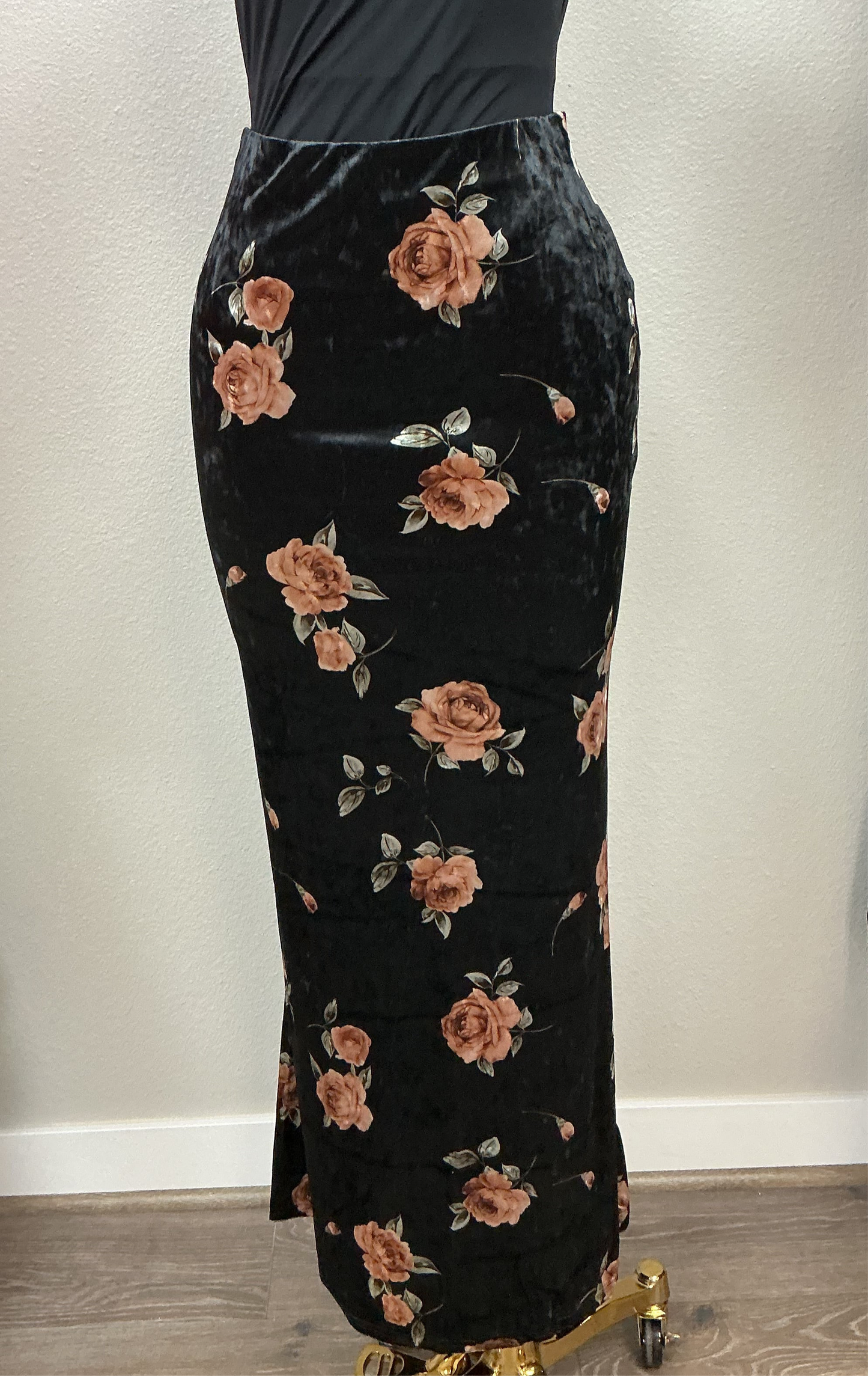 Floral long skirt 986