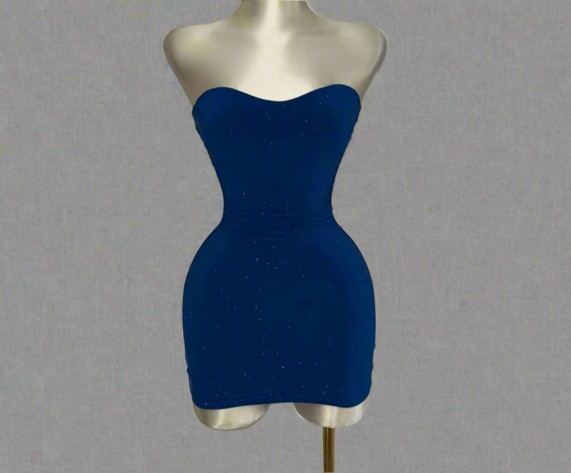 Paris Mini dress pink & blue 672
