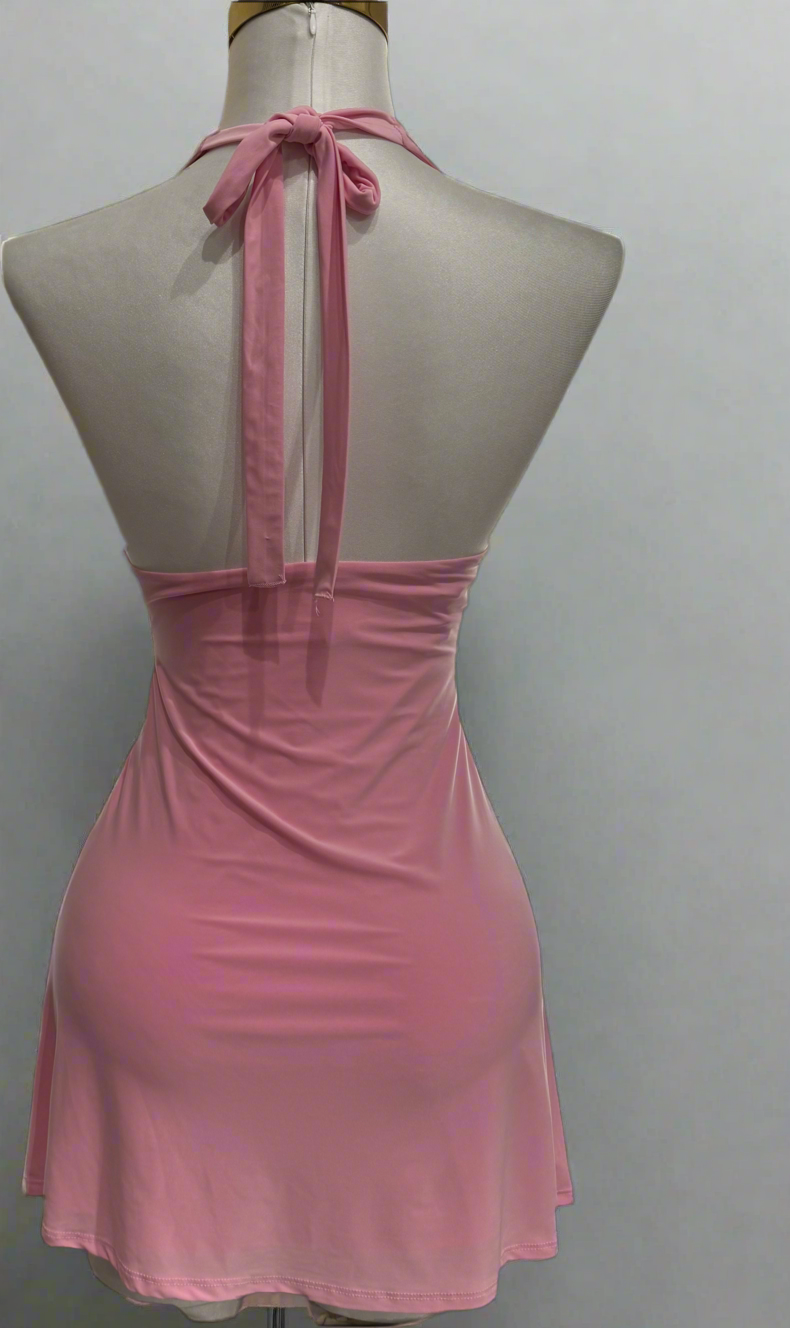Tami pink short dress