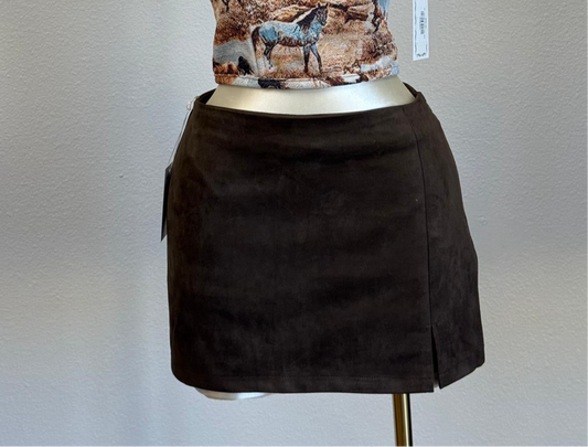 Lexi brown skirt with short